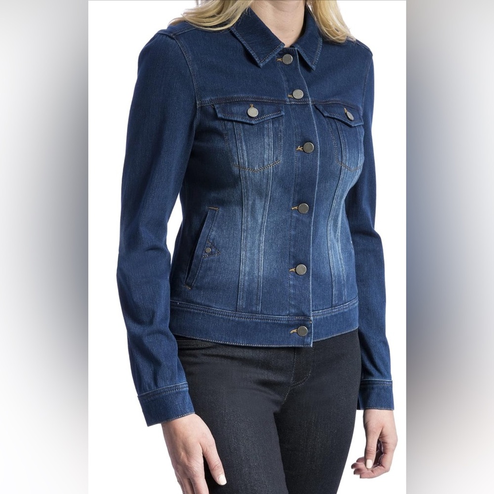 Woman’s Liverpool denim jacket 3x nwt - Picture 2 of 10